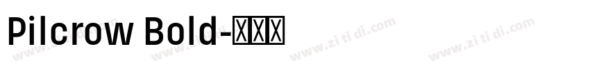 Pilcrow Bold字体转换